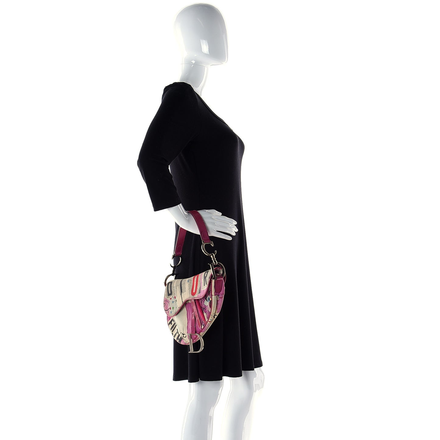 Canvas Filth Saddle Bag Multicolor