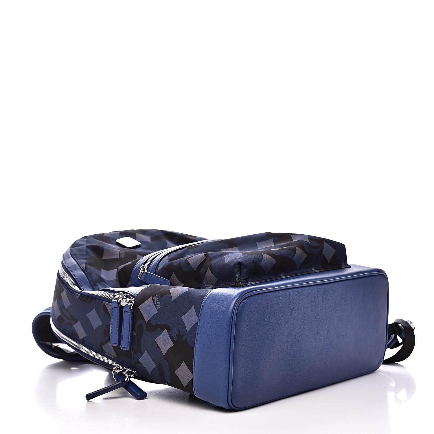 MCM Nylon Camo Dieter Medium Backpack Estate Blue 4 of 10