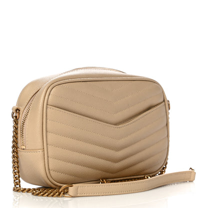 Saint Laurent Grain De Poudre Matelasse Monogram Mini Lou Camera Bag New Powder 3 of 14
