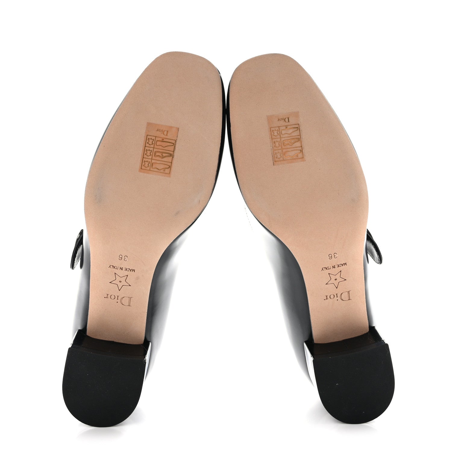Christian Dior Brushed Calfskin Uniform 30mm Pumps 36 Black 5 of 10