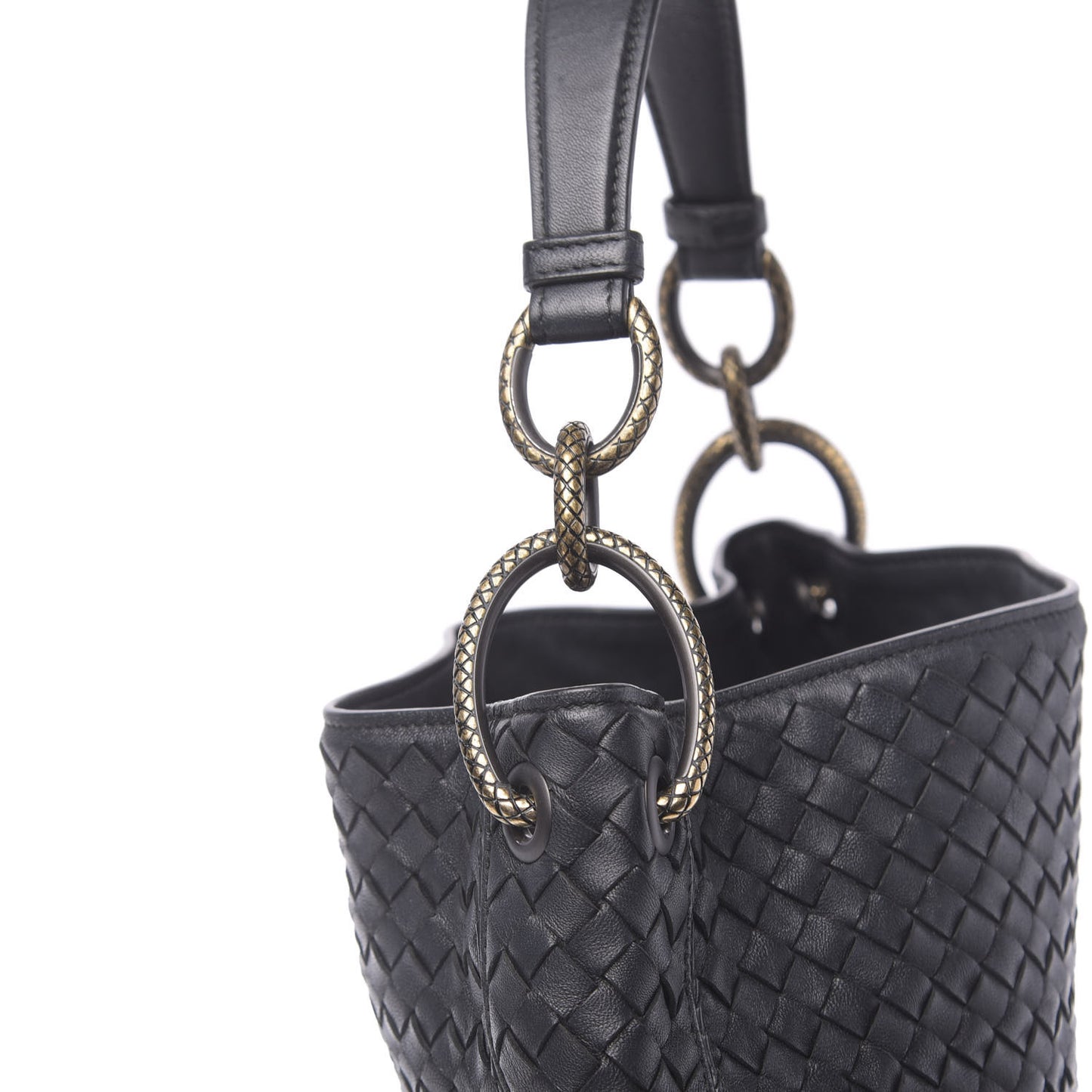 Nappa Intrecciato Small Loop Light Tourmaline