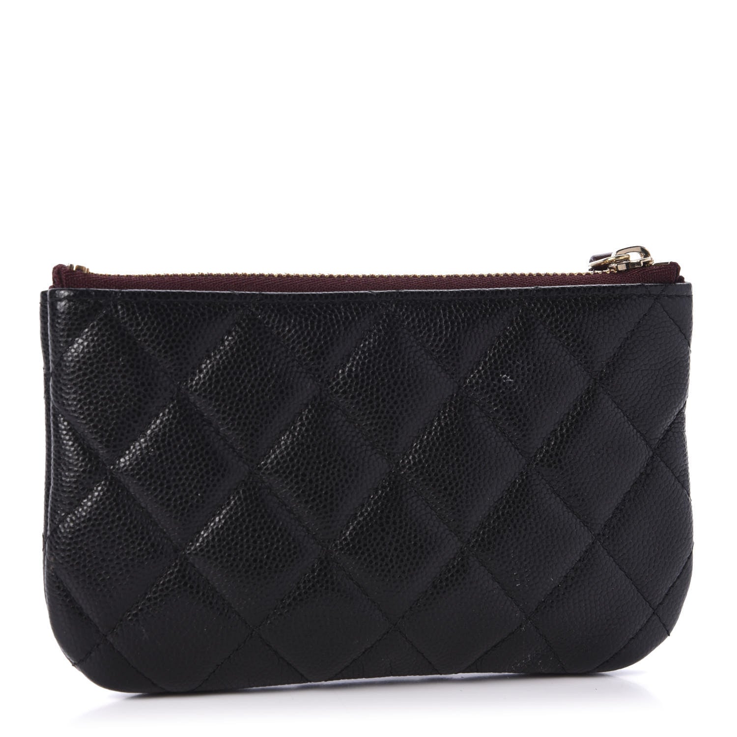 Chanel Caviar Quilted Small Cosmetic Case Black 3 of 9