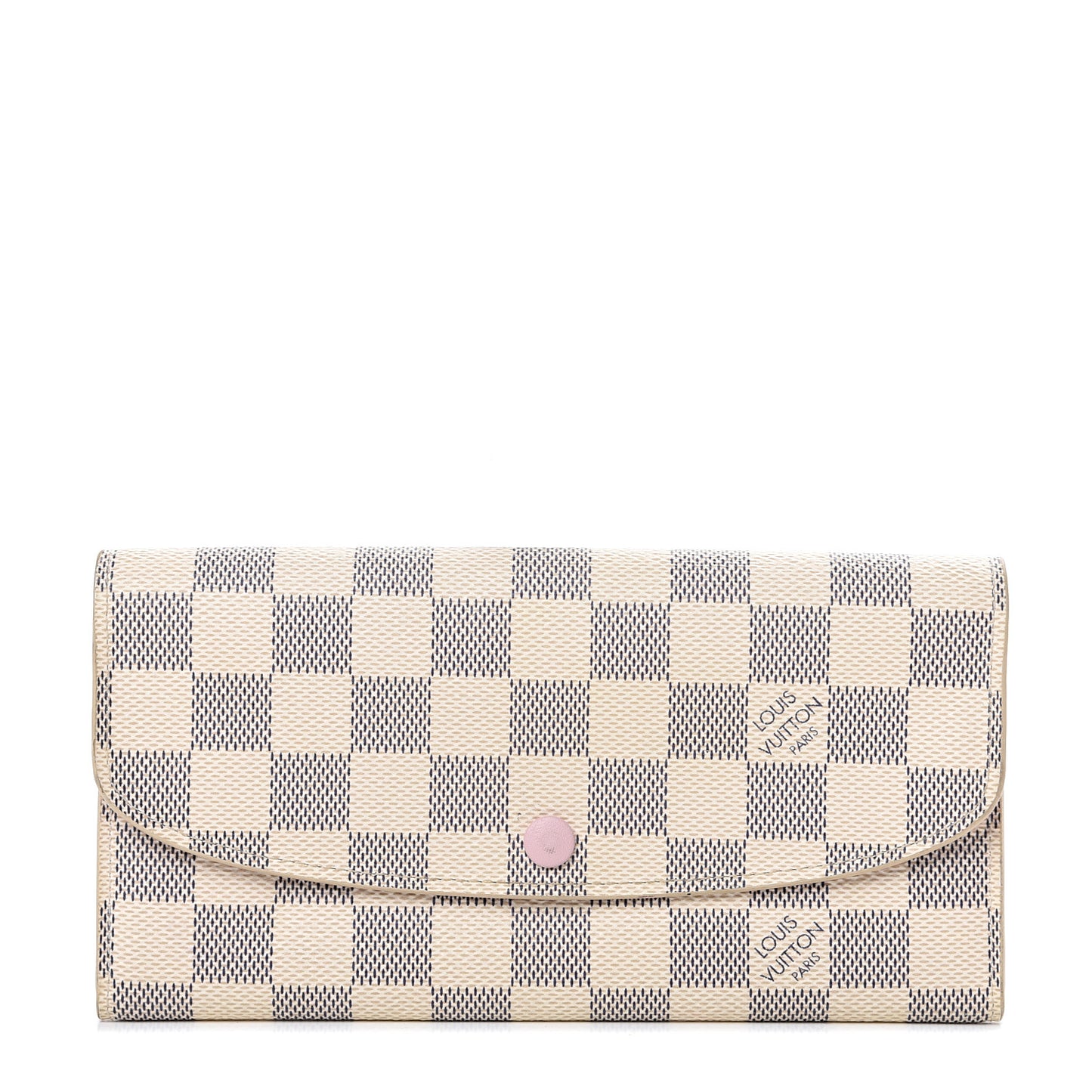 Damier Azur Emilie Wallet Rose Ballerine