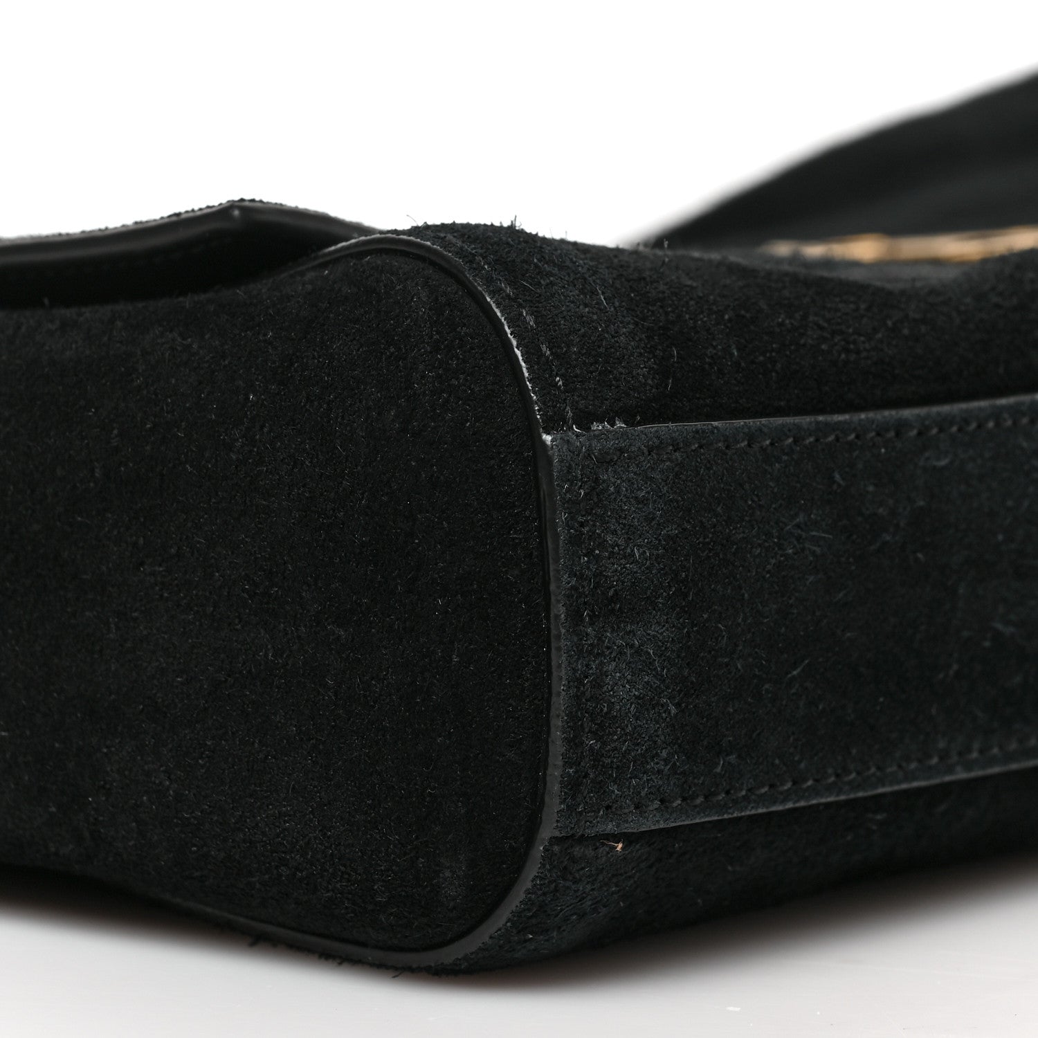 Saint Laurent Smooth Calfskin Suede Medium Reversible Monogram Kate Satchel Black 7 of 8