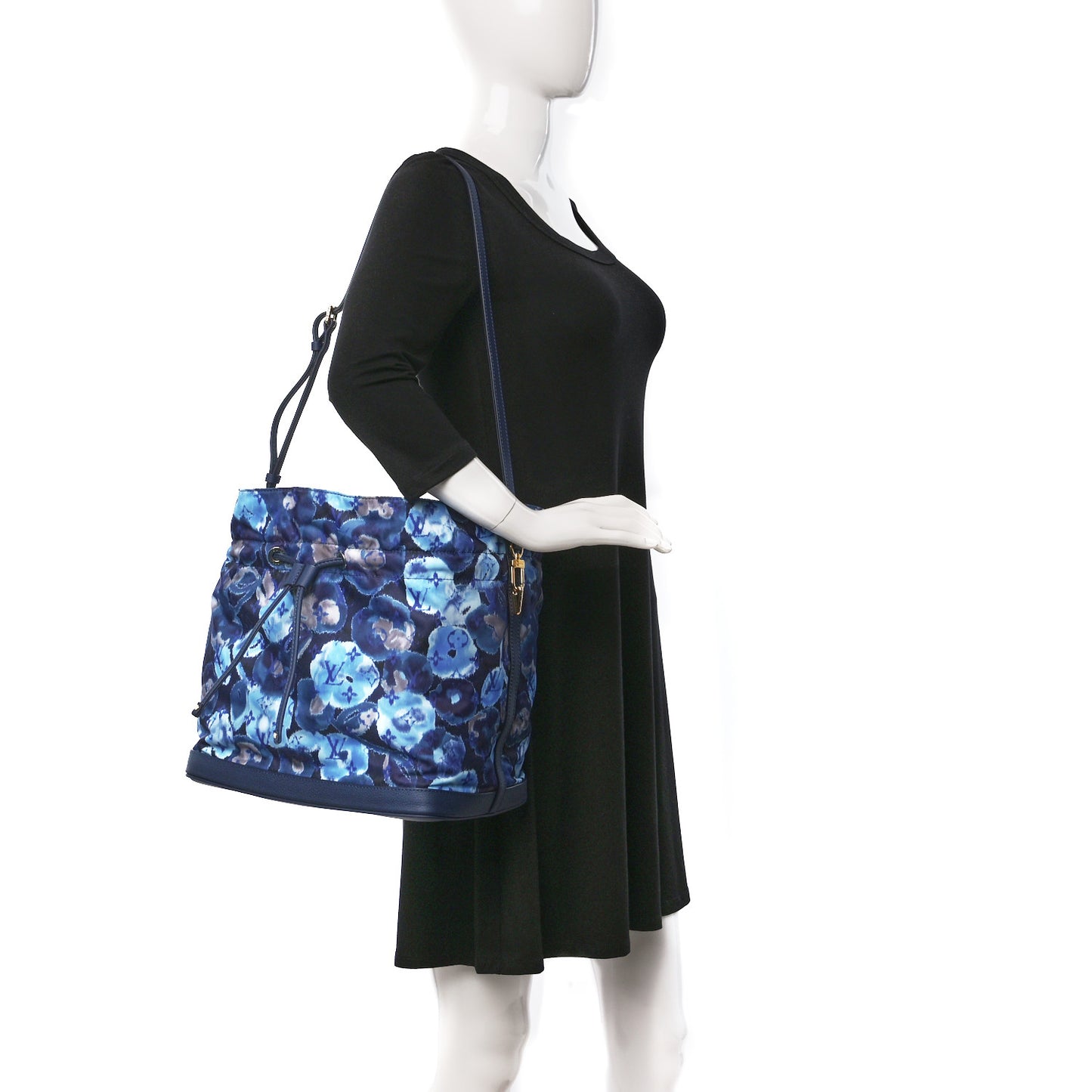 Nylon Monogram Ikat Noefull MM Grand Blue