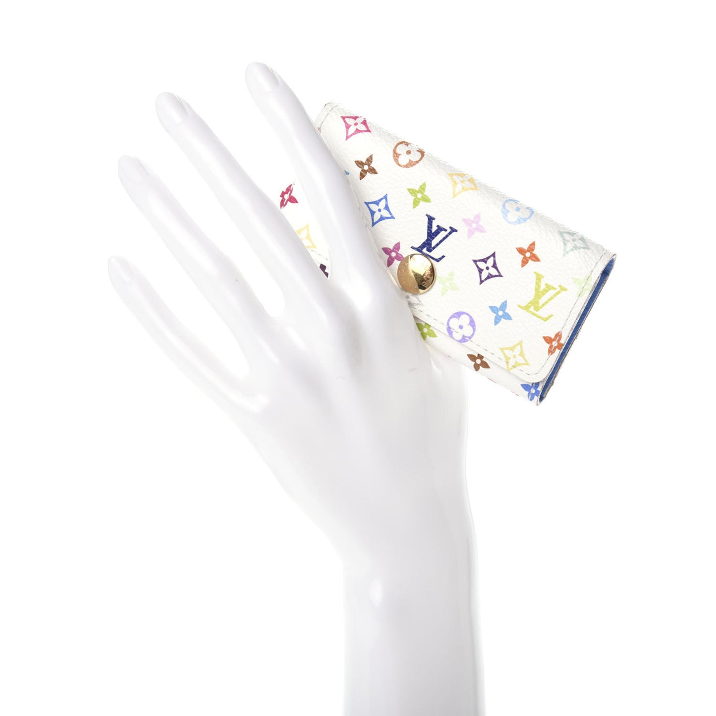 Monogram Multicolor Multicles 4 Key Holder White Raisin