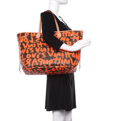 Louis Vuitton Monogram Graffiti Neverfull GM Orange 3 of 9