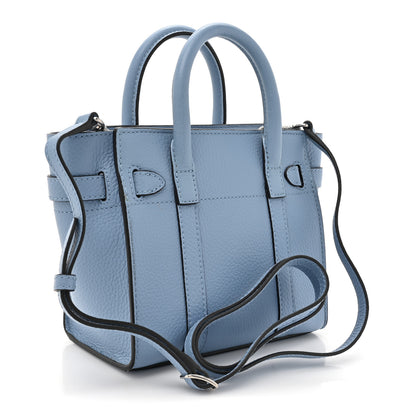 Mulberry Small Classic Grain Micro Zipped Bayswater Pale Slate 3 of 10