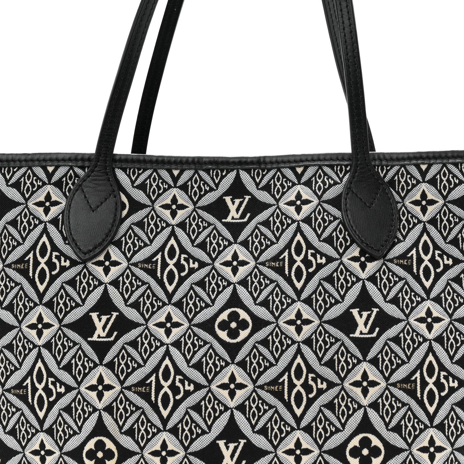 Louis Vuitton Jacquard Since 1854 Neverfull MM Grey 8 of 10