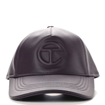 Telfar Vegan Leather Logo Embossed Hat Eggplant 3 of 8