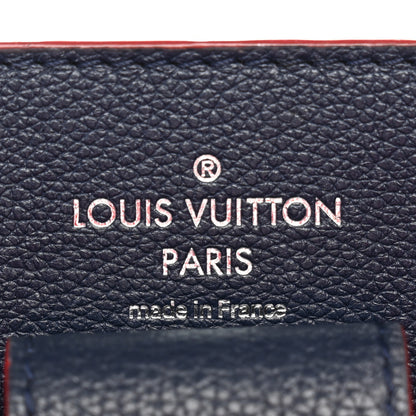 Louis Vuitton Soft Calfskin Braided Lockme Bucket Marine Rouge 6 of 12