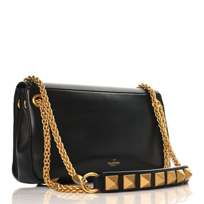 Valentino Garavani Nappa Stud Sign Shoulder Bag Black 3 of 8