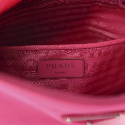 Prada Nylon Vela Flat Messenger Bag Fuxia 8 of 10