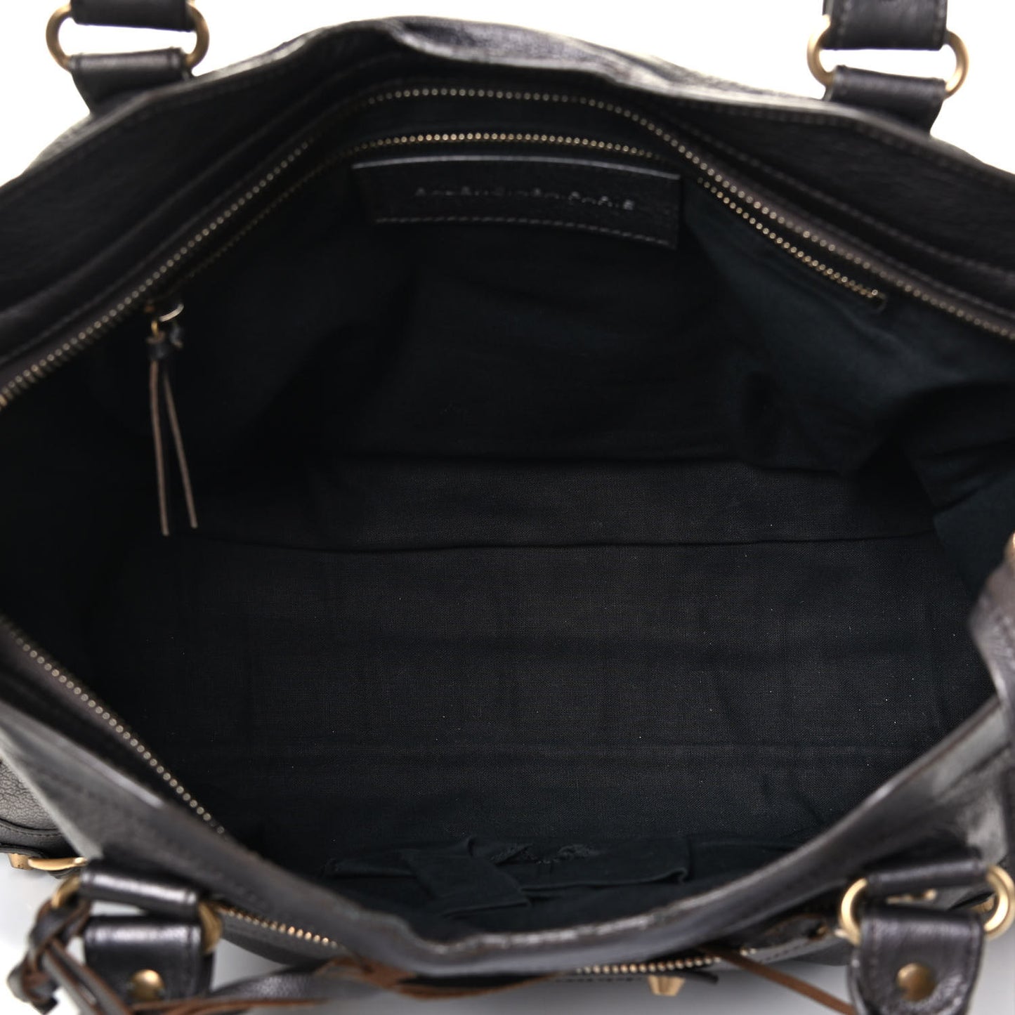 Pearlescent Goatskin Classic Gold Hardware City Bronze