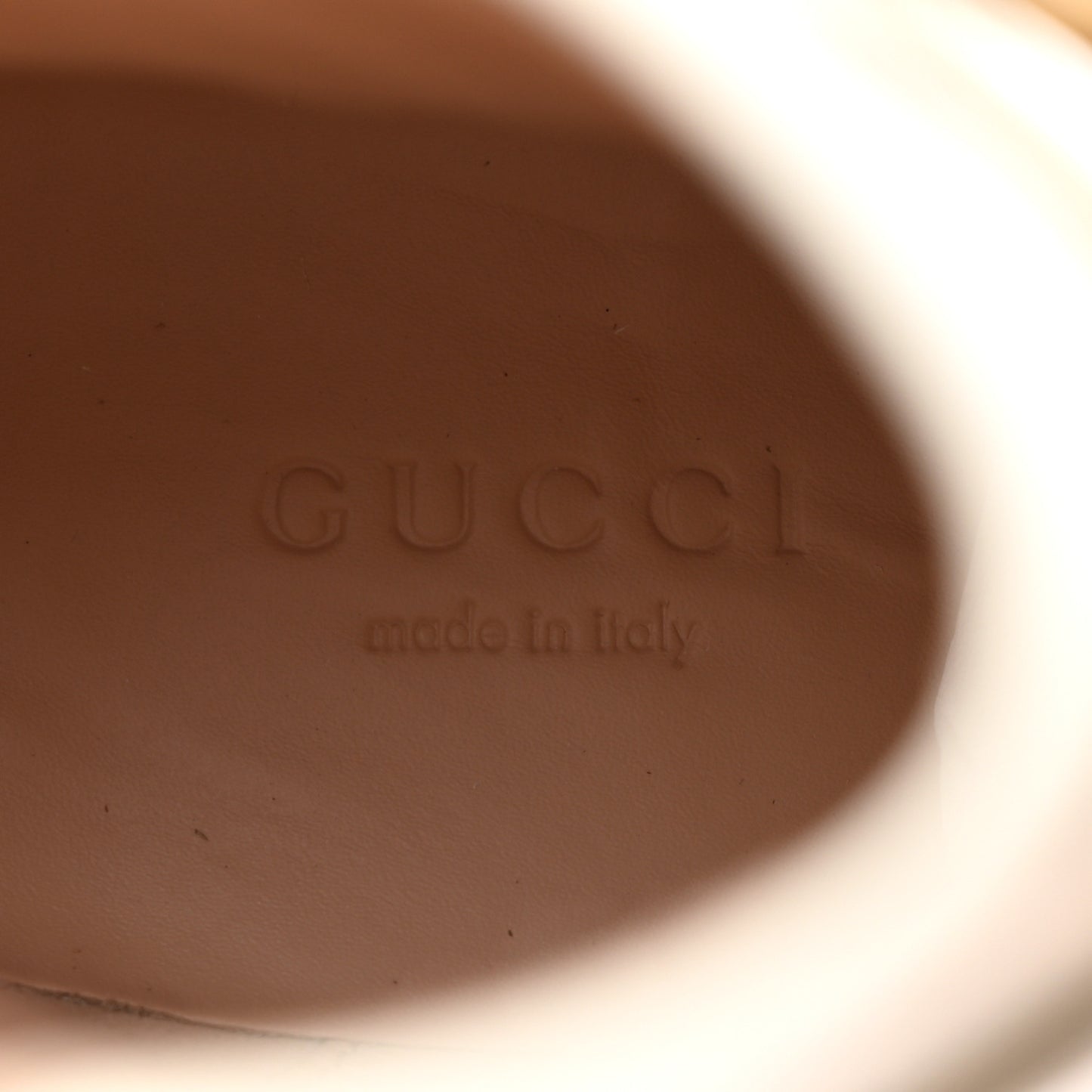 Kensington Calfskin Nappa GG Supreme Monogram Womens Double Buckle Ankle Boots 35.5 Mystic White Beige