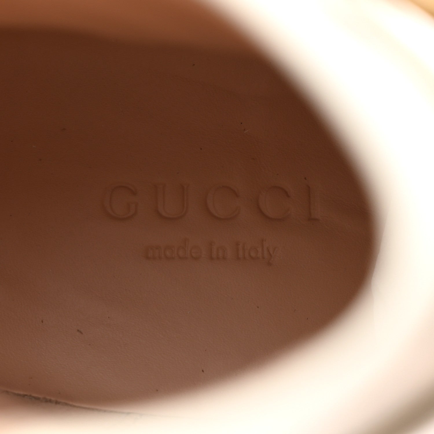 Gucci Kensington Calfskin Nappa GG Supreme Monogram Womens Double Buckle Ankle Boots 35.5 Mystic White Beige 6 of 9