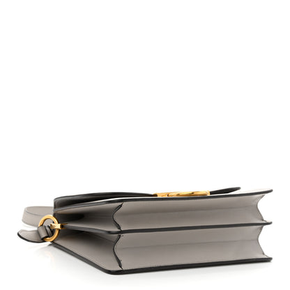 Salvatore Ferragamo Calfskin Joanne Crossbody Pale Grey 4 of 11
