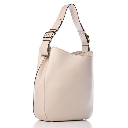 Burberry Grainy Calfskin Small Elmstone Hobo Limestone 3 of 10