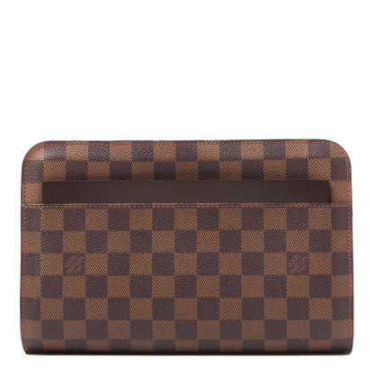 Louis Vuitton Damier Ebene Pochette Saint Louis Clutch 1 of 7