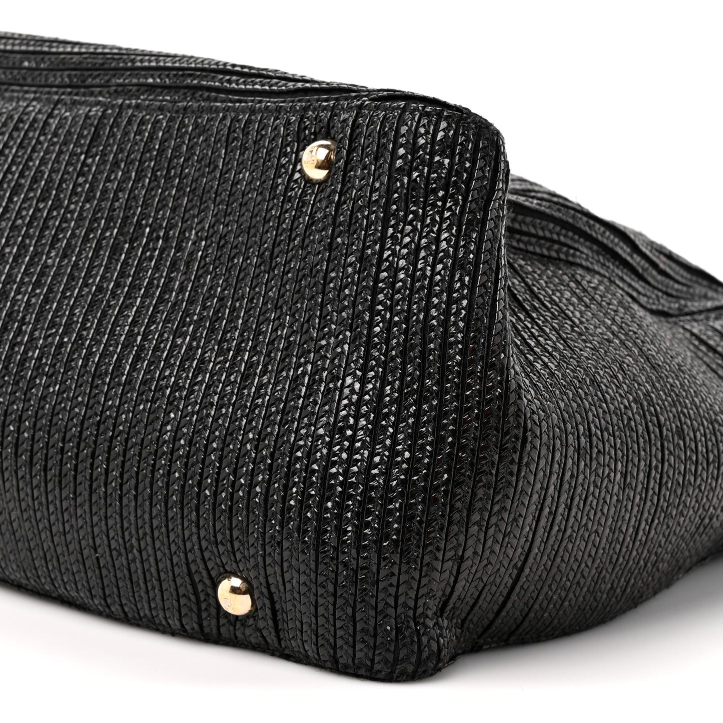 Raffia Twins Tote Black