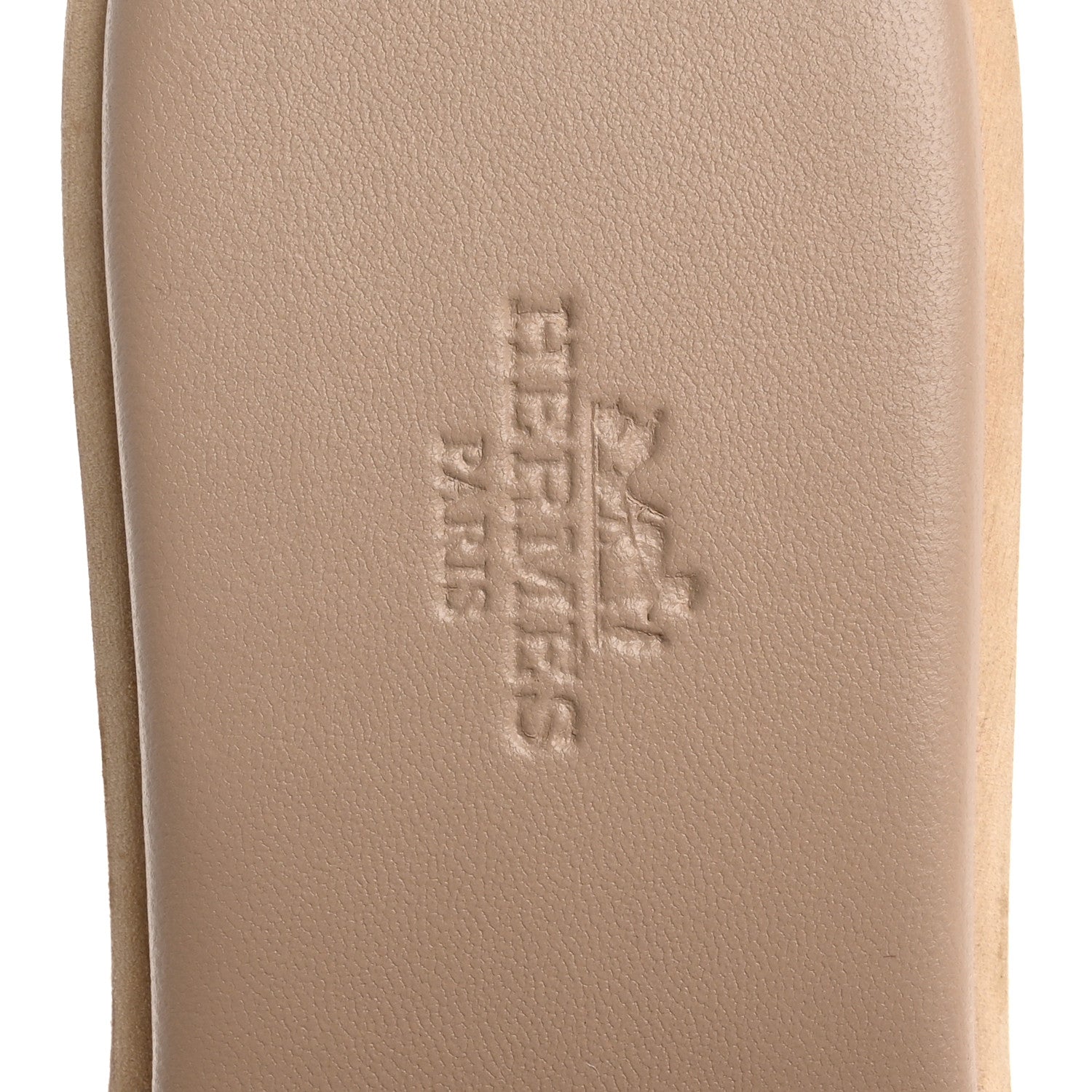 Hermes Suede Goatskin Cork Eze 30 Sandals 38 Beige Argile 7 of 10