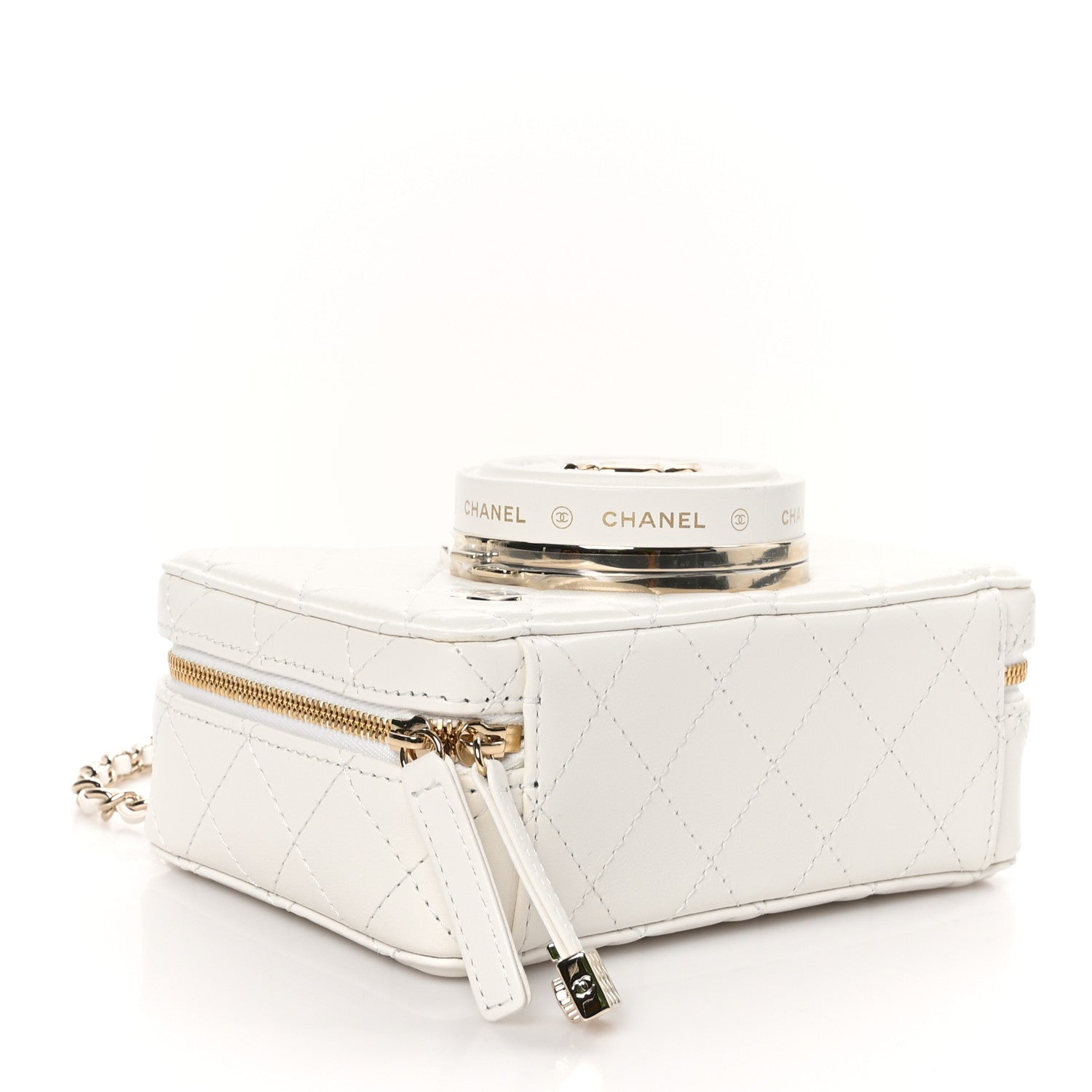 Chanel Lambskin Quilted Coco Click Bag White 5 of 12