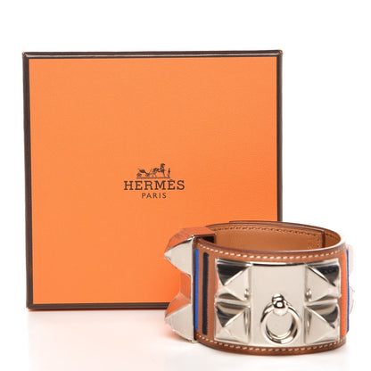 Hermes Barenia Collier de Chien CDC Rocabar Bracelet T2 Fauve 7 of 7
