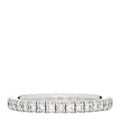 Cartier 18K White Gold Diamond 2mm Etincelle de Cartier Wedding Band Ring 46 3.75 1 of 5