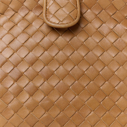 Bottega Veneta Nappa Intrecciato The Lauren 1980 Clutch Camel 8 of 10