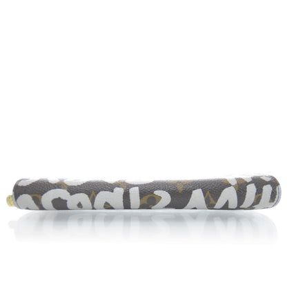 Louis Vuitton Monogram Graffiti Porte-Monnaie Wallet Silver 5 of 8
