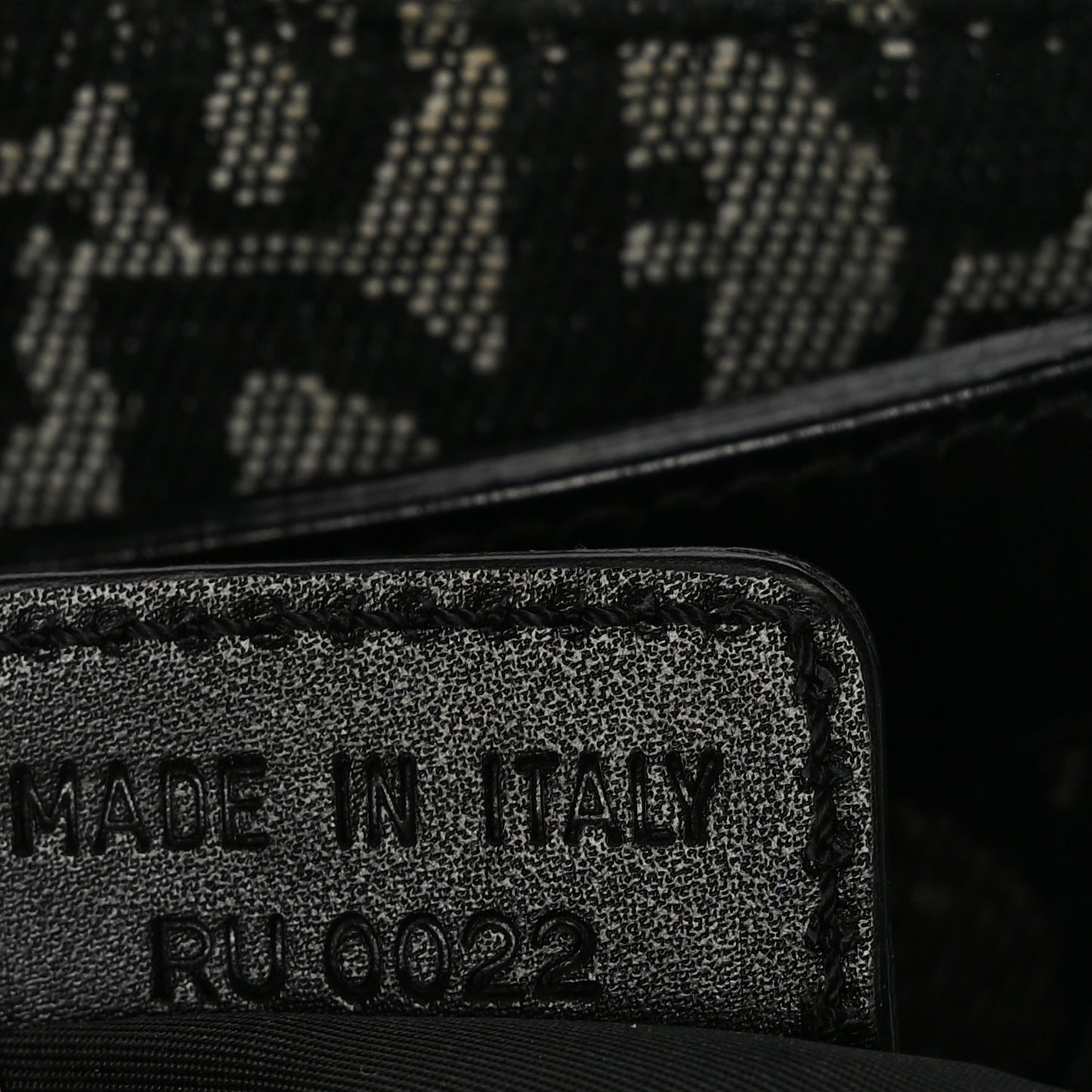Monogram Saddle Bag Black
