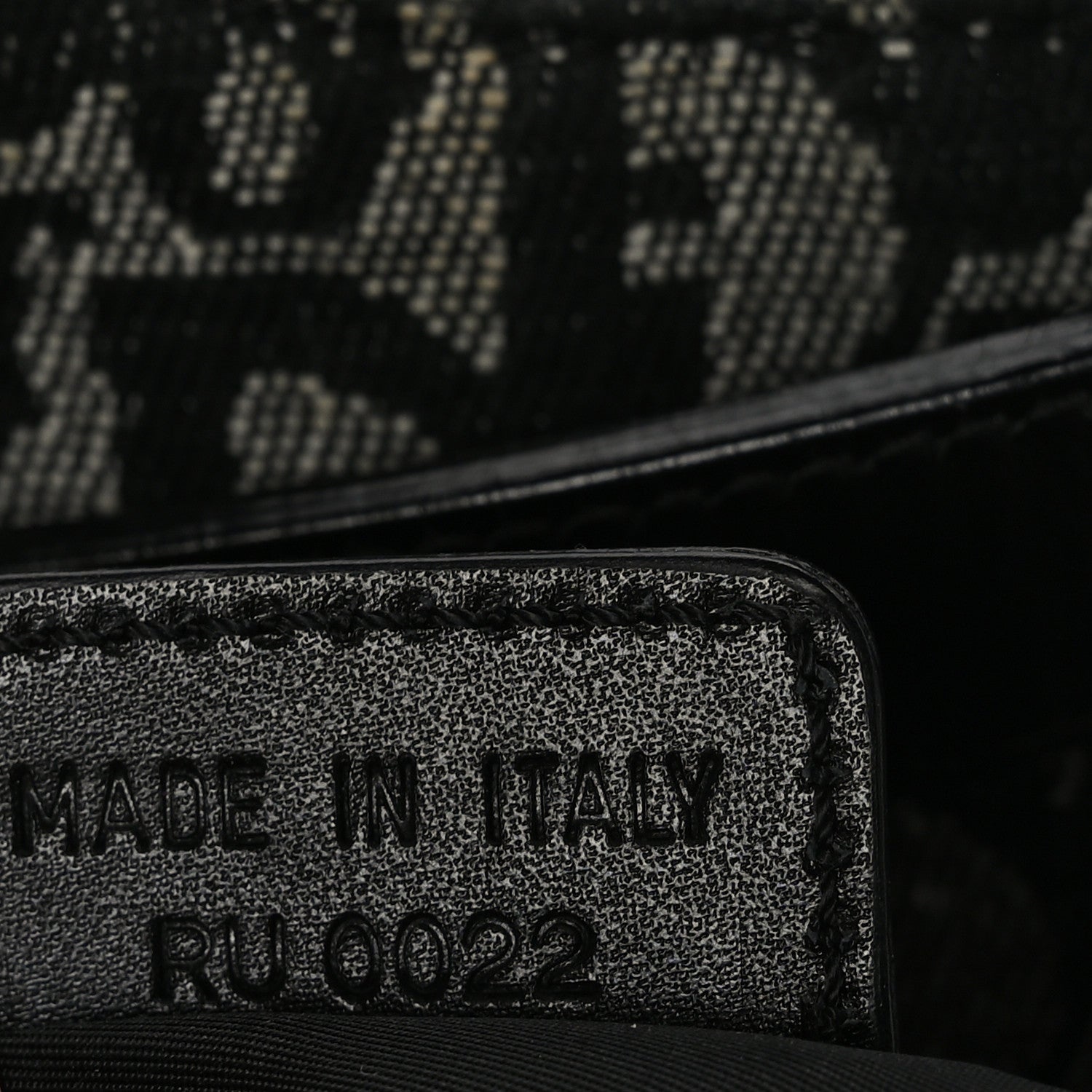 Christian Dior Monogram Saddle Bag Black 6 of 10