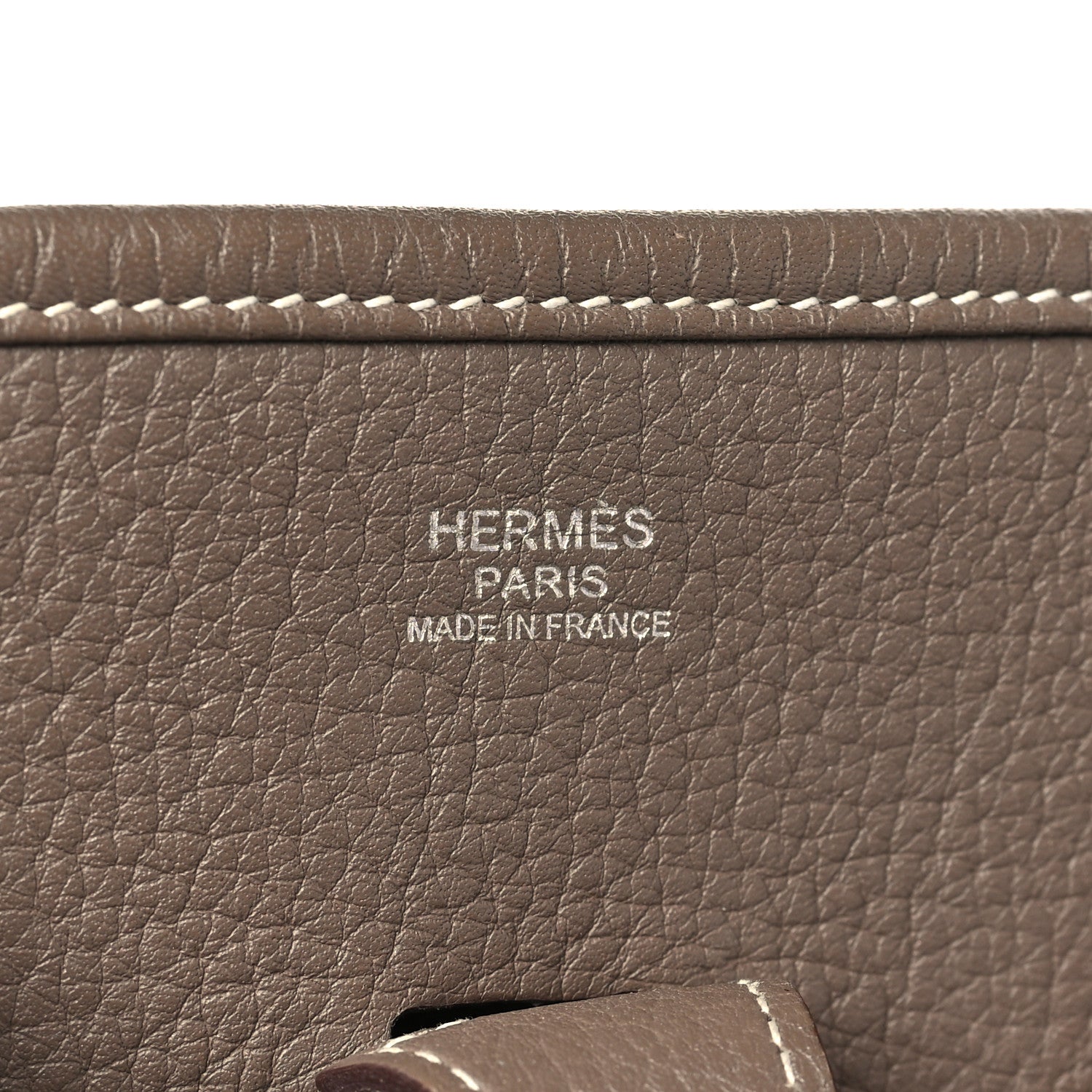 Hermes Taurillon Clemence Evelyne III PM Etoupe 7 of 10