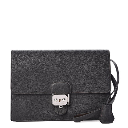 Hermes Togo Jet Clutch Black 1 of 10