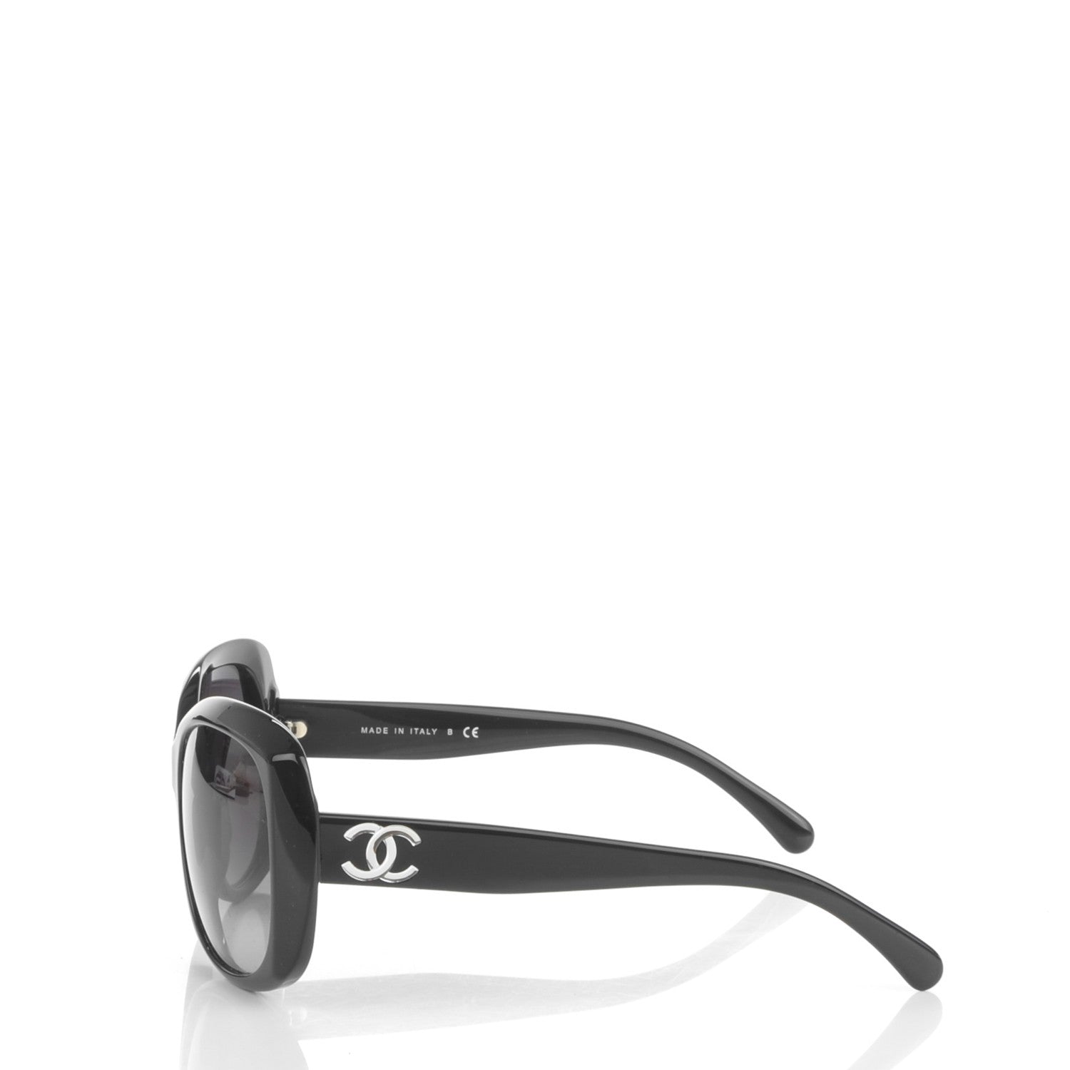 Chanel Resin Crystal CC Sunglasses 5183 Black 2 of 6