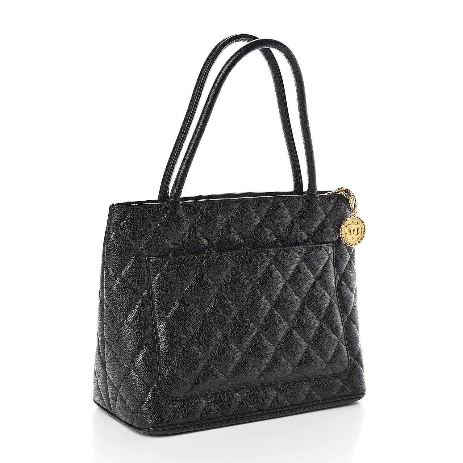 Chanel Caviar Quilted Medallion Tote Black 3 of 10