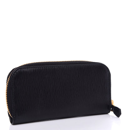 Prada Vitello Move Zip Around Key Holder Black 3 of 7