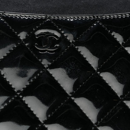 Chanel Patent Quilted iPad Case Black 9 of 12