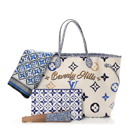 Louis Vuitton Monogram Canvas By The Pool Beverly Hills 2.0 Neverfull GM Blue 3 of 10