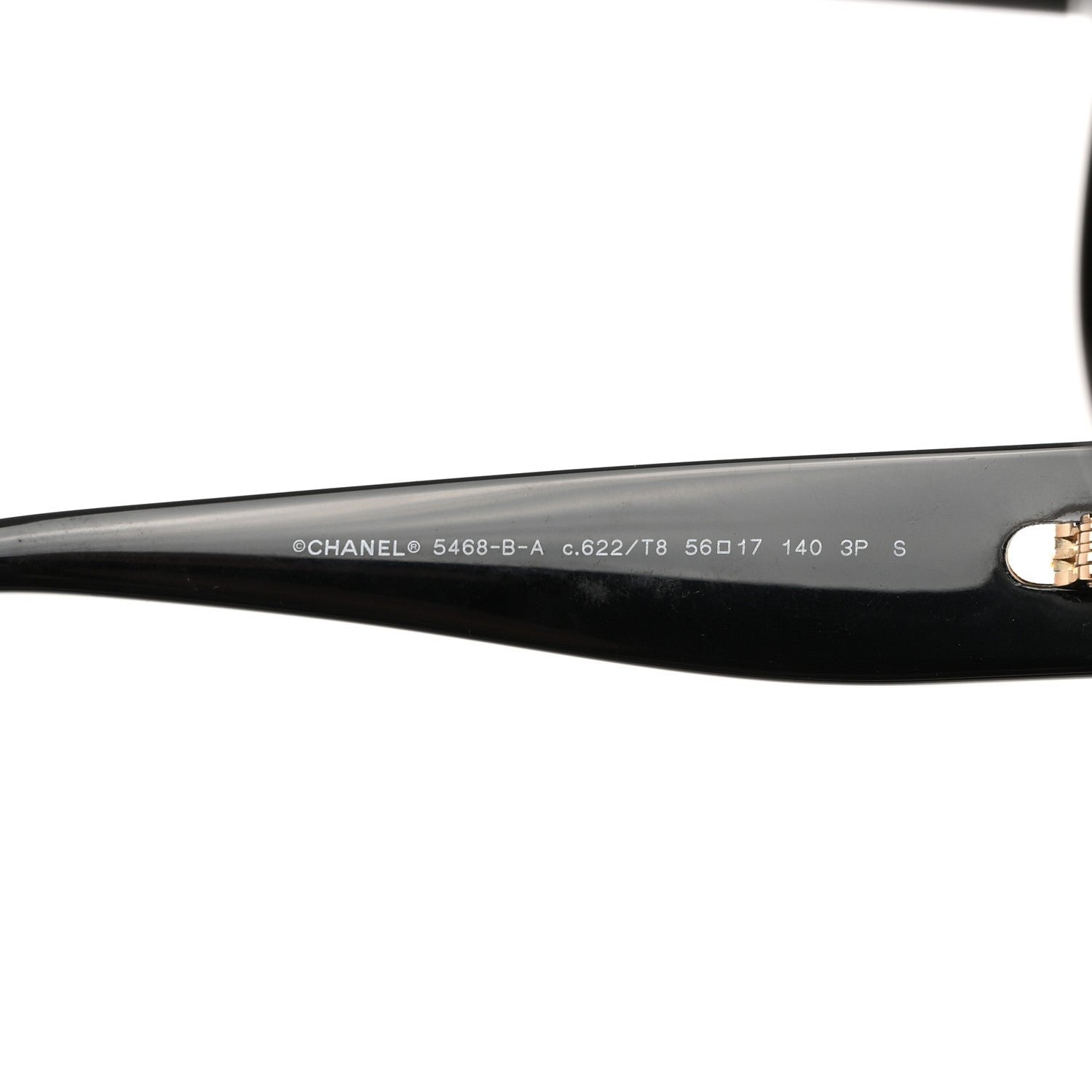 Chanel Acetate Polarized CC Sunglasses 5468-B-A Black 8 of 9