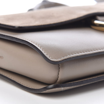 Chloe Suede Calfskin Small Faye Shoulder Bag Motty Grey 9 of 10