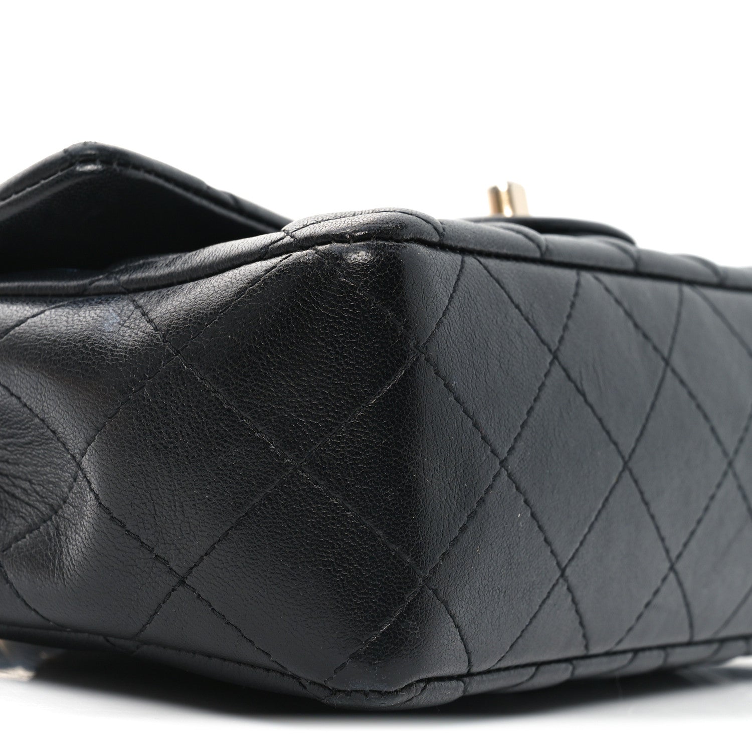 Chanel Lambskin Quilted Mini Rectangular Flap Black 9 of 11