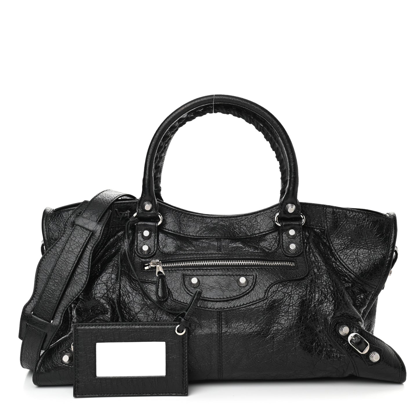 Agneau Giant 12 Silver Hardware Part Time Black