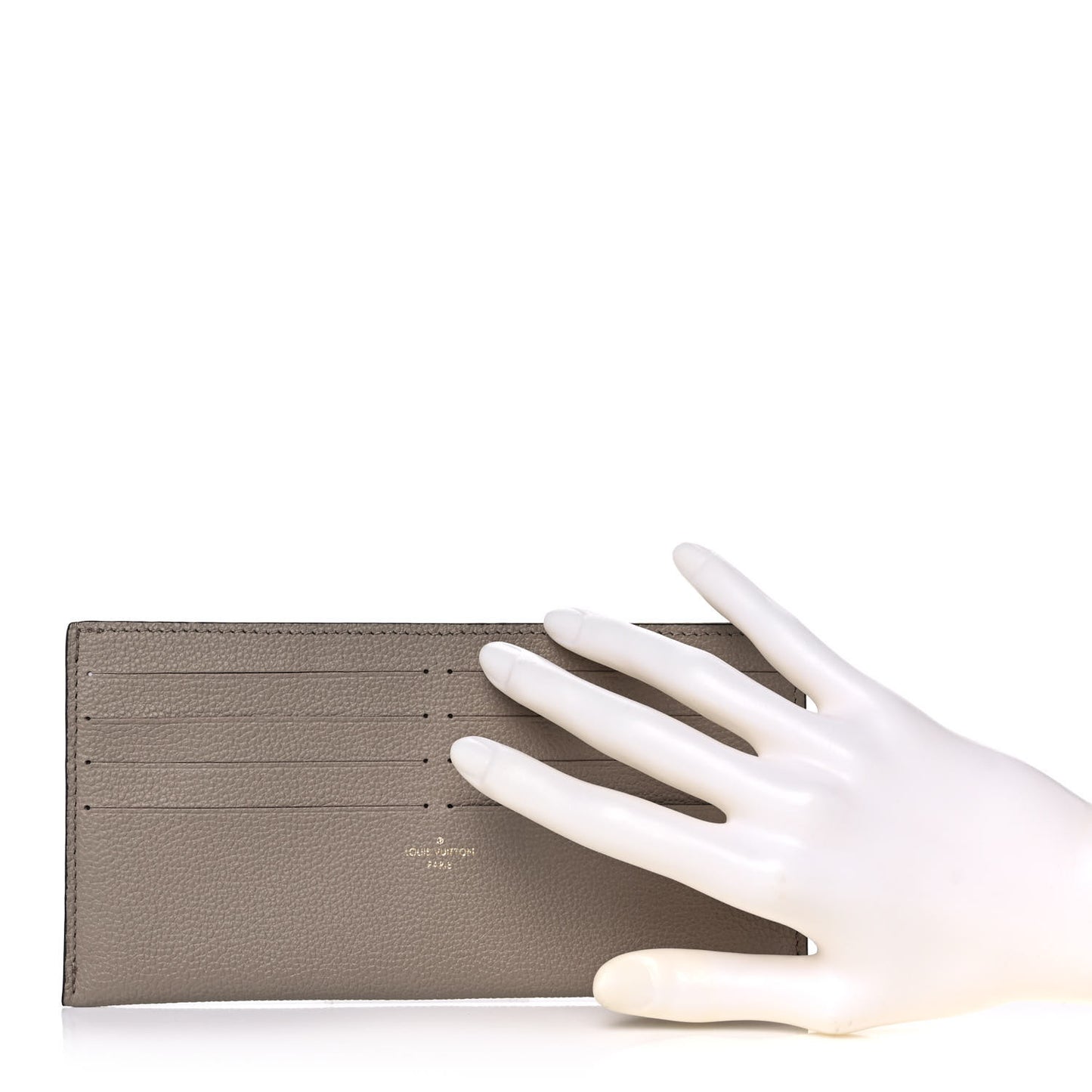 Calfskin Felicie Chain Wallet Card Holder Insert Tourterelle