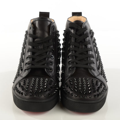 Christian Louboutin Mens Leather Louis Spikes Flat Sneakers 44 Black 2 of 9