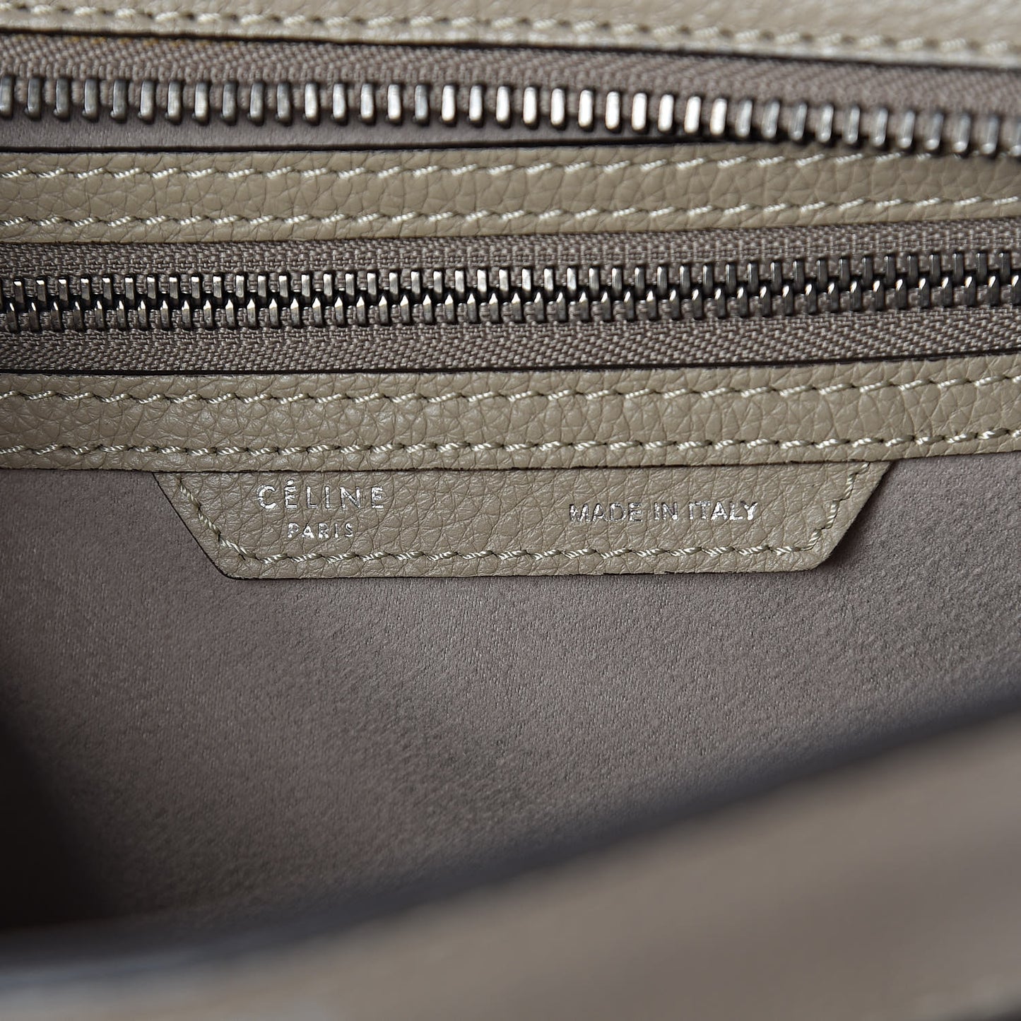 Drummed Calfskin Micro Luggage Dune