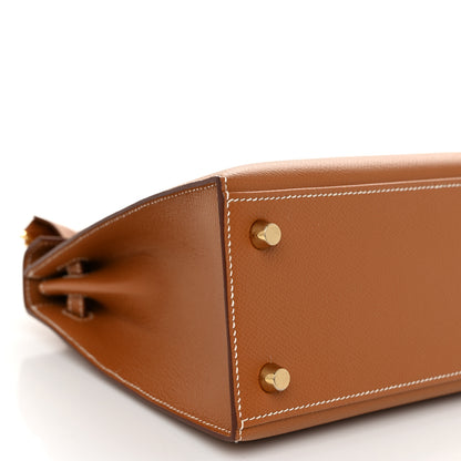 Hermes Epsom Kelly Sellier 25 Gold 9 of 12