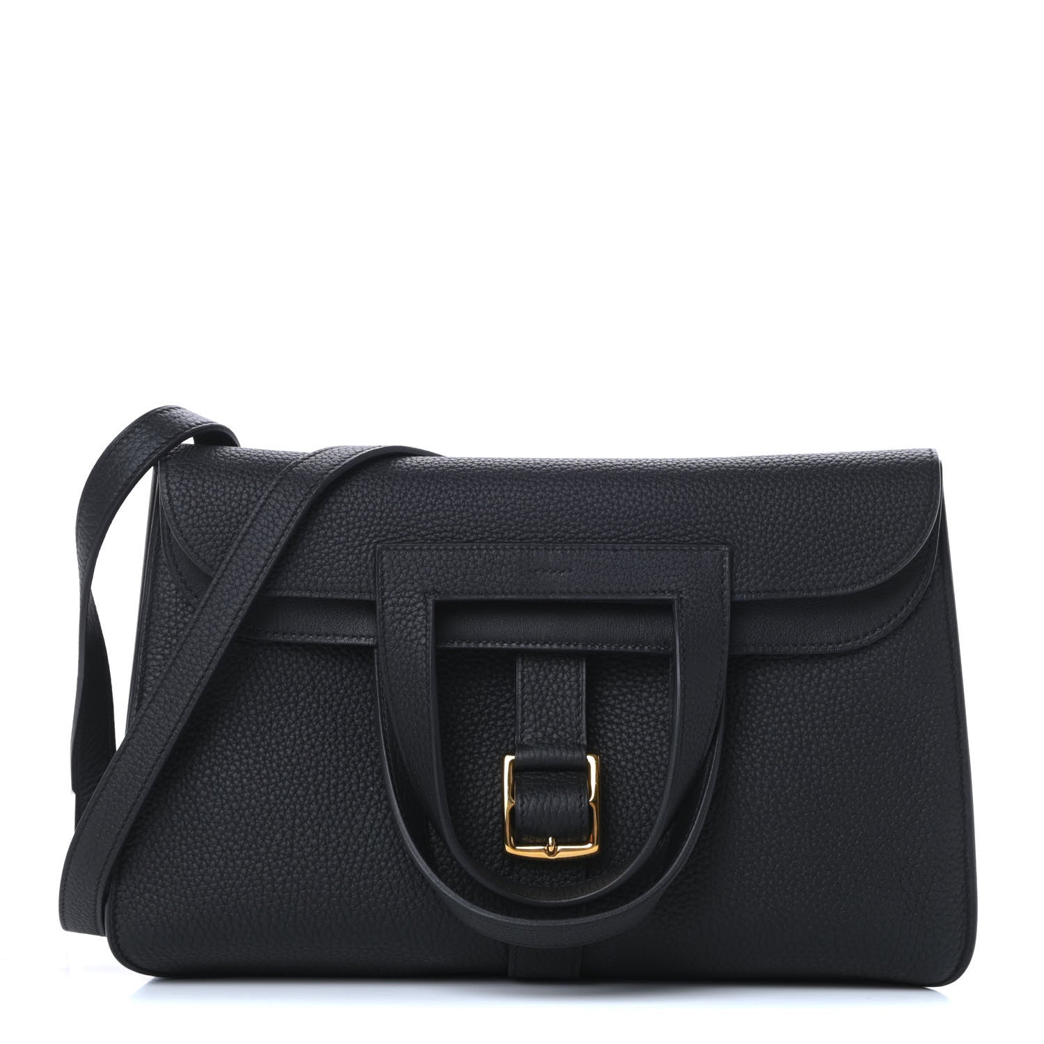 Hermes Taurillon Clemence Halzan 31 GM Black 1 of 15