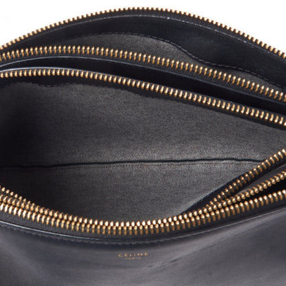 Celine Lambskin Large Trio Crossbody Bag Black 8 of 11