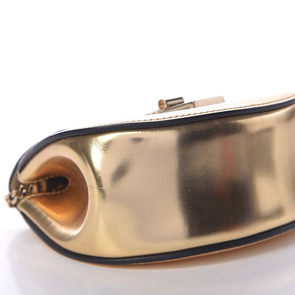Chloe Metallic Nano Drew Shoulder Bag Abstract Gold 5 of 13